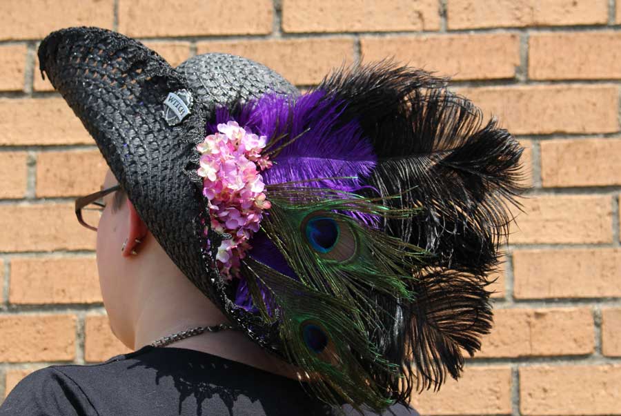 Peacock Plumage Hat Feathers