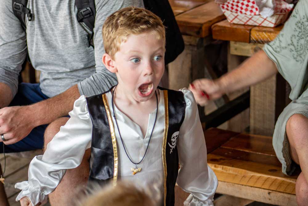Who let the cabin boy have candy?