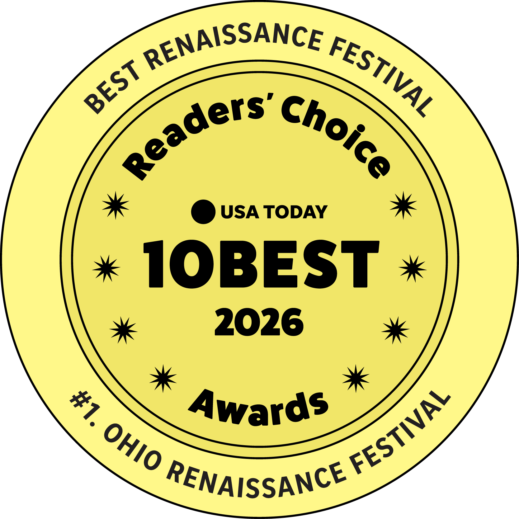 USA Today Best Reniassance Festival 2026 #1 Ohio Renaissance Festival